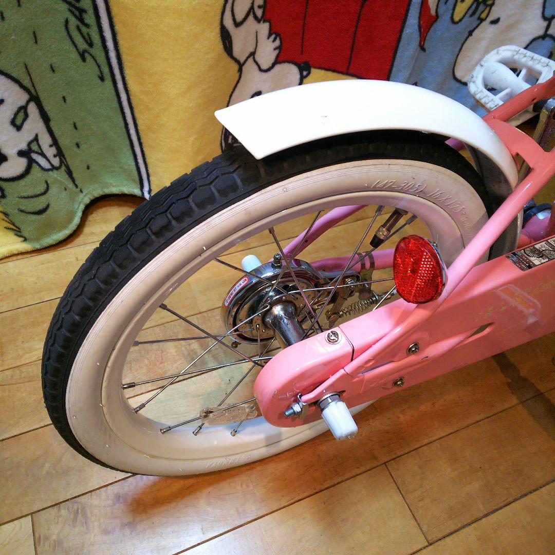 【神奈川県・東京23区お届け可】室内保管 幼児用自転車 16インチピンク
