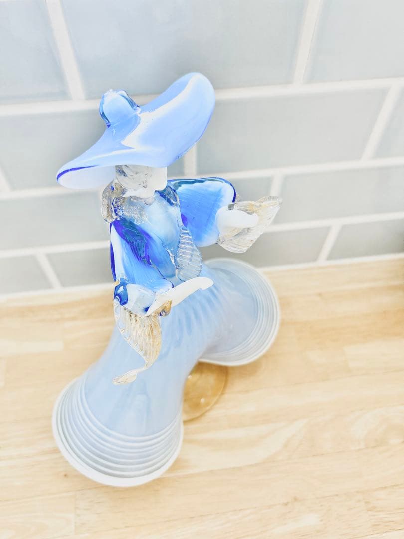 ベネチアン ガラス murano ムラーノ 貴婦人 ドール オブジェ 31㎝ 姫