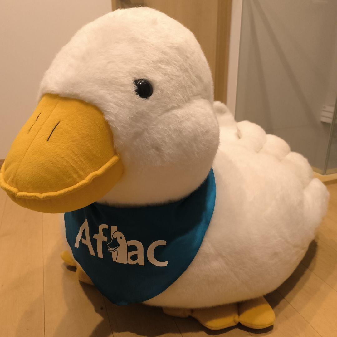 非売品　アフラック　ぬいぐるみ　特大 美品　アヒル　Aflac