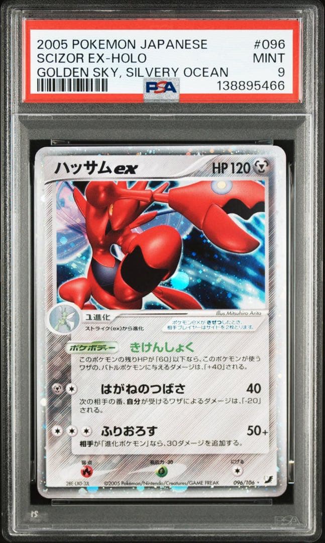 2005 ハッサムex　pcg 金の空、銀の海 psa9