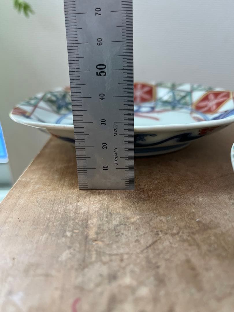 人間国宝　十三代　今泉今右衛門　皿三枚　錦桐絵