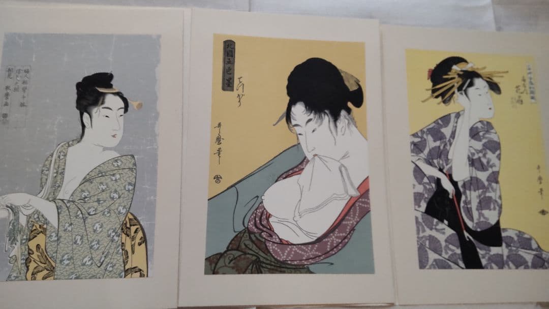 浮世絵版画★画装用画★6冊セット★歌麿UTAMARO★２４枚セット★シリーズ1