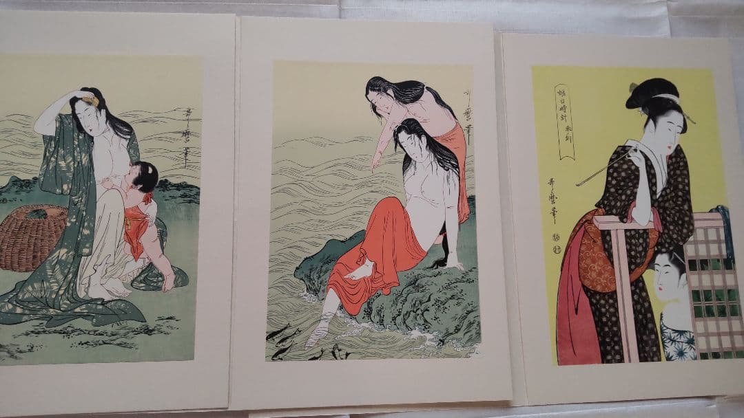 浮世絵版画★画装用画★6冊セット★歌麿UTAMARO★２４枚セット★シリーズ1