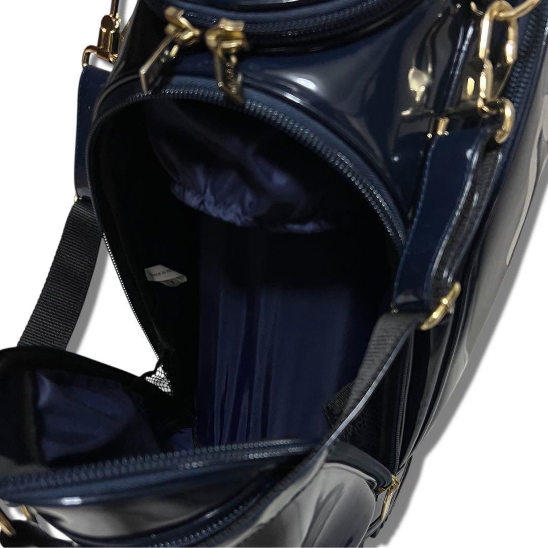 美品 限定 希少 ムータマリン スタンド キャディバッグ 刺繍 エナメル ゴルフ