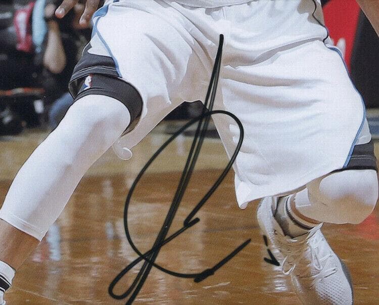 直筆サイン入り写真 リッキー・ルビオ ミネソタティンバーウルブズ SA鑑定済