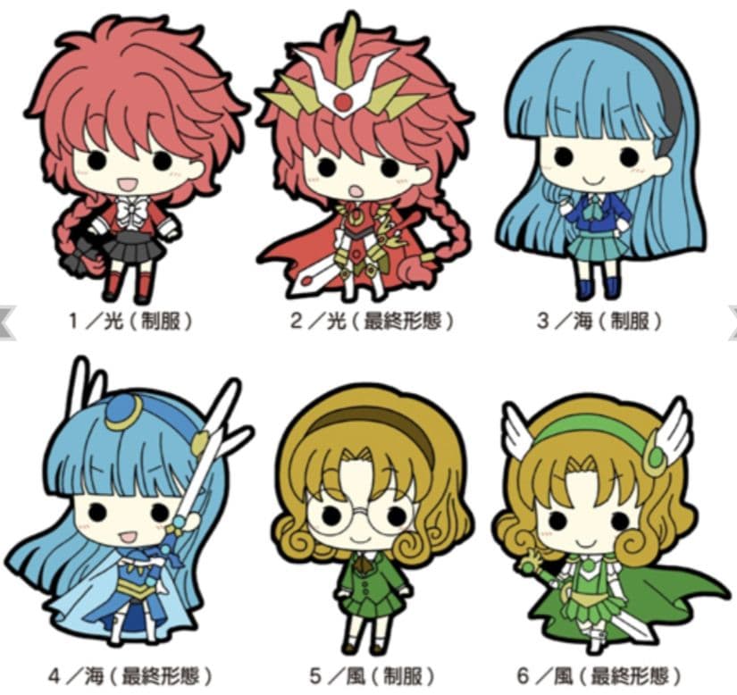 魔法騎士レイアース　トレーディングラバーストラップ　22点