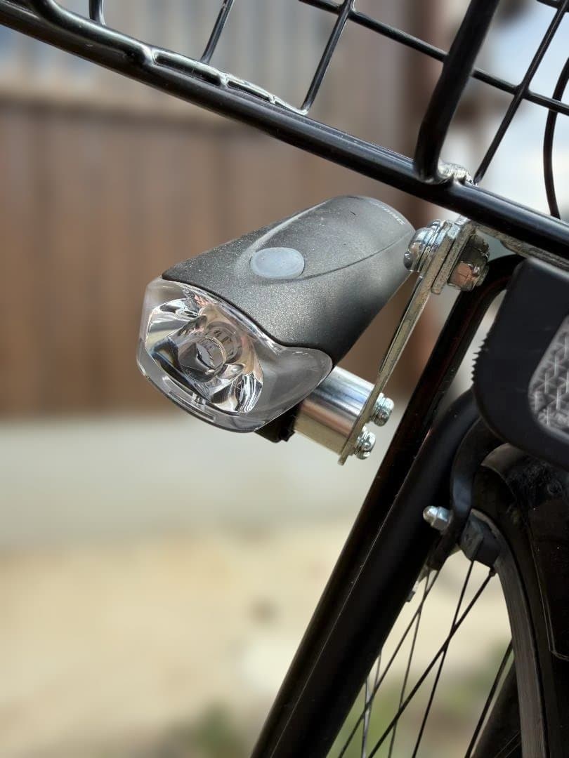 2/11値下げ実施　ブリヂストン クロスバイク 黒 前バスケット付き