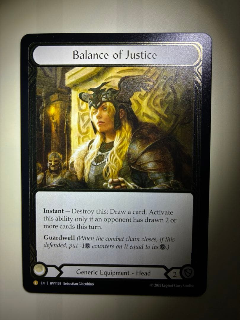その他 FAB_Balance of justice cold foil