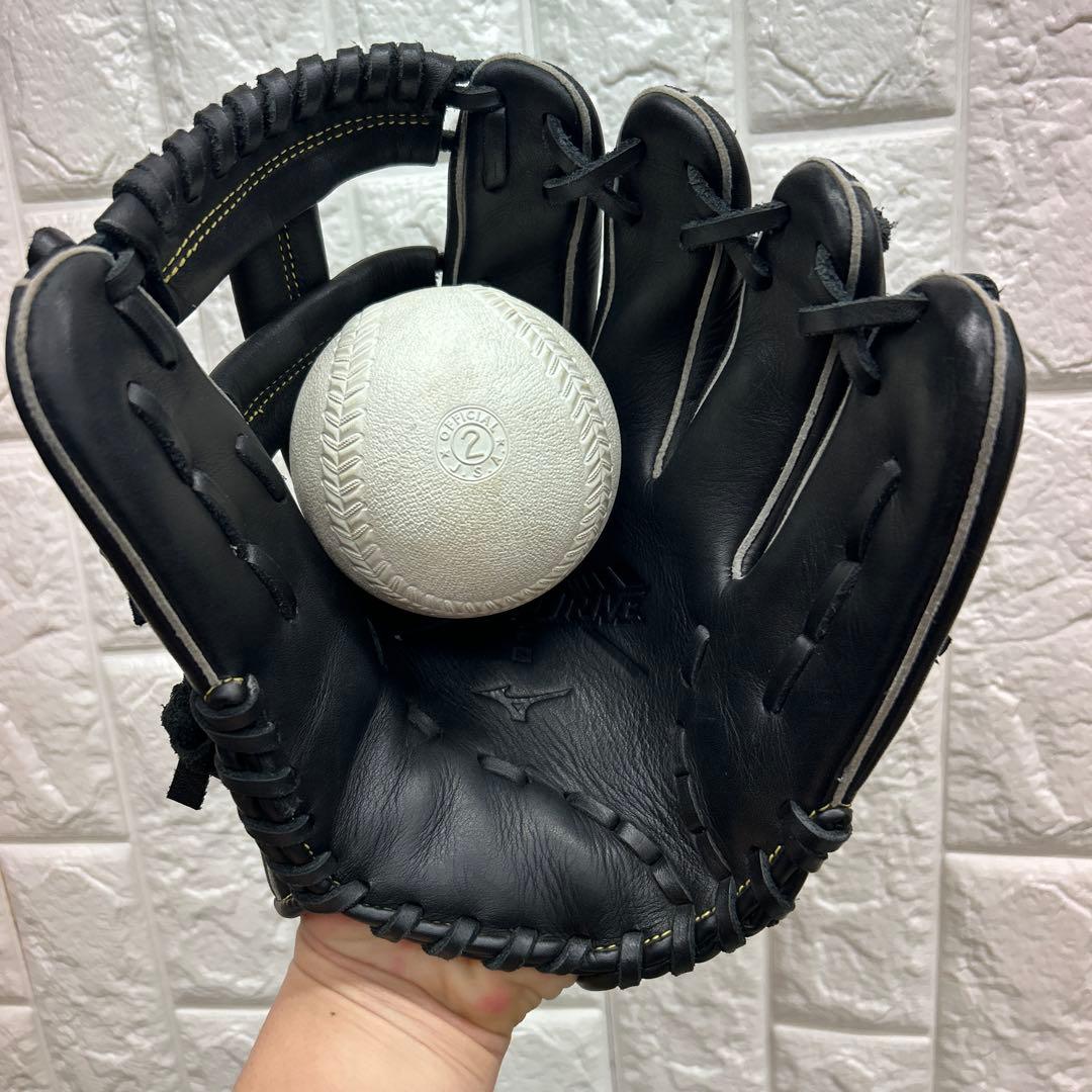 【美品】野球 グローブ 軟式 少年野球 ミズノ 内野手 外野手 ウィズドライブ