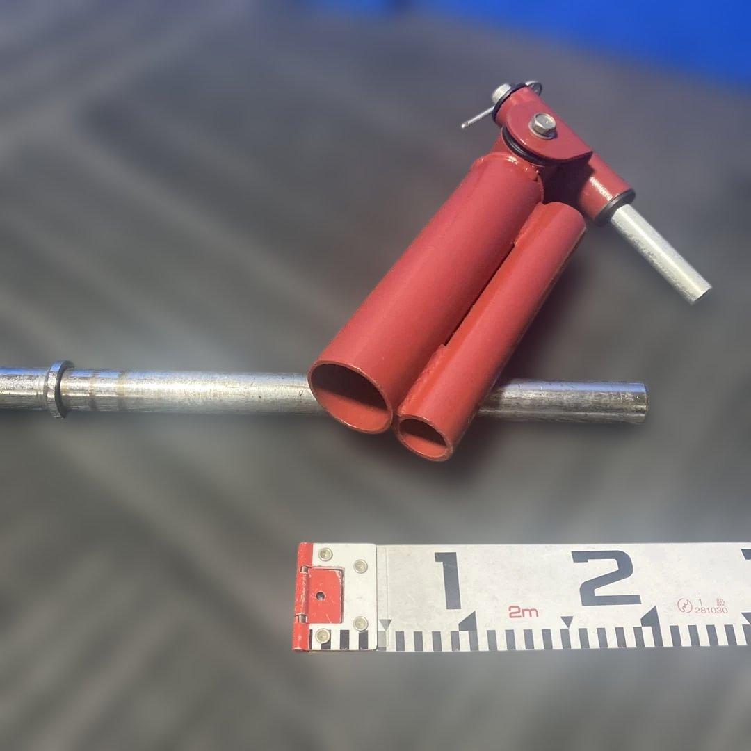 Ｔバーローセット。 バーベルプレート付き