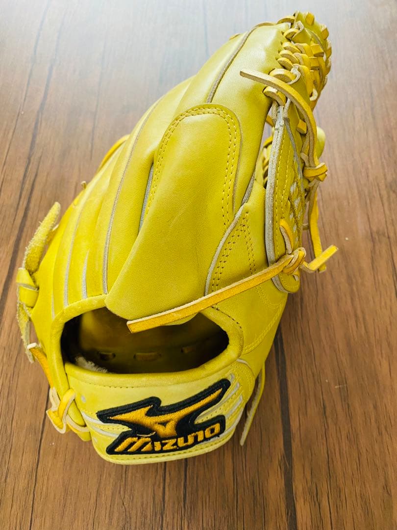 ミズノ オーダーグローブ 右投げ用 イエロー