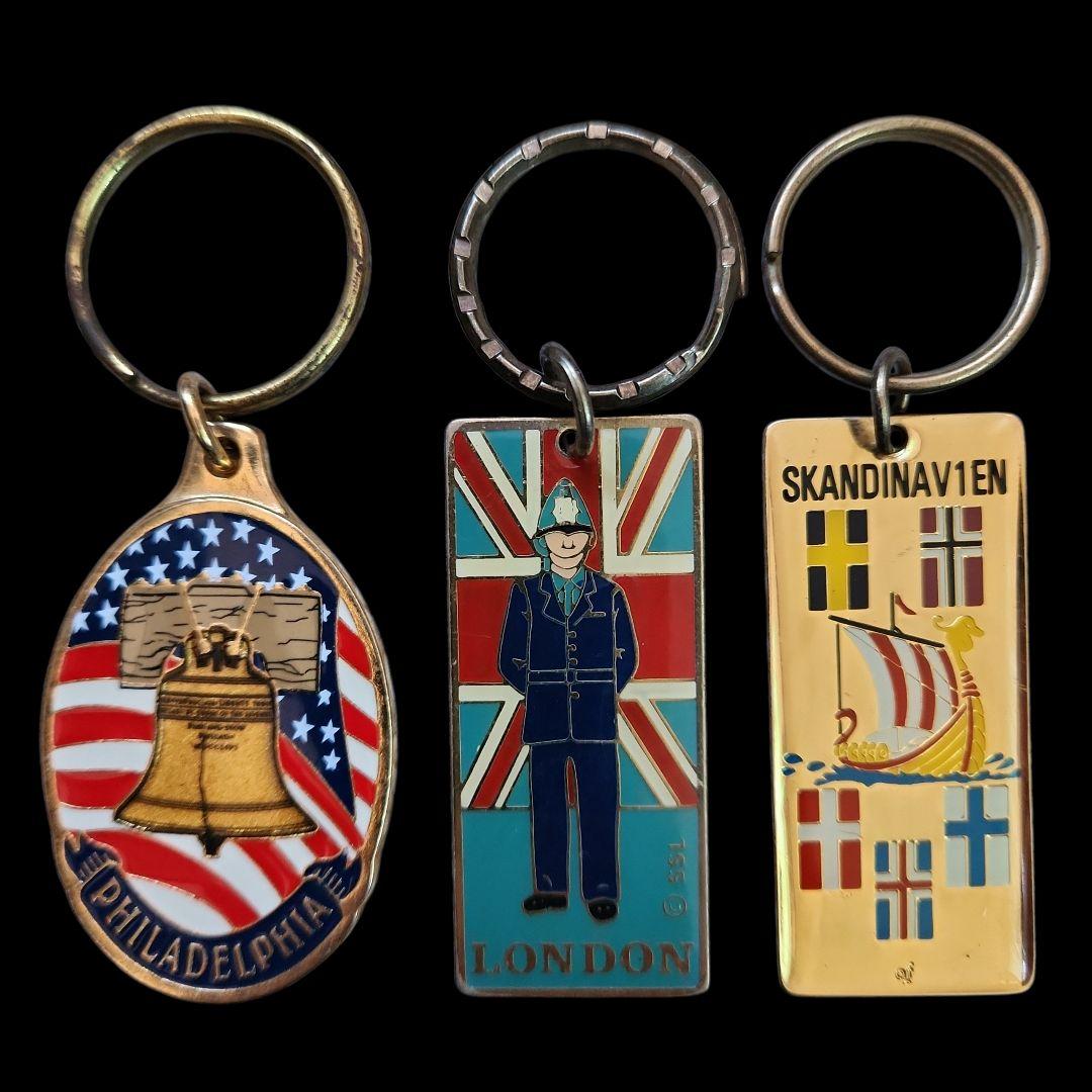 最終値下げ‼️ ヴィンテージ キーホルダー レトロ 海外 土産 10点