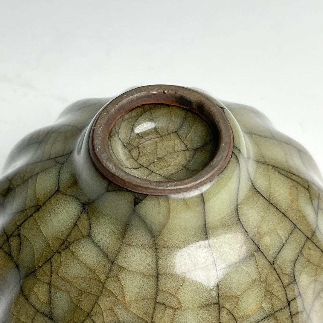 哥窯 陵花 杯 中国古玩 中国美術 唐物 擺件