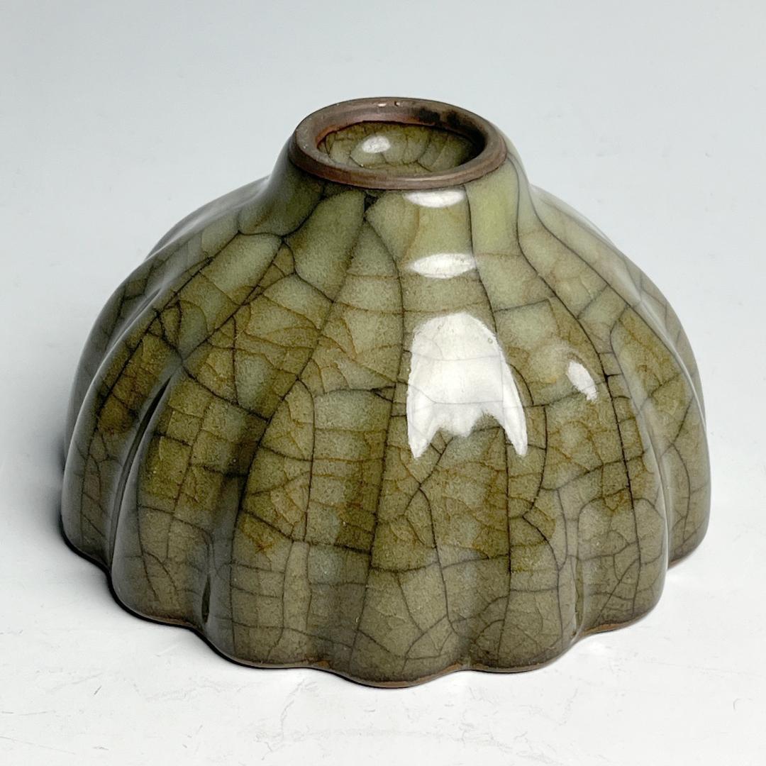 哥窯 陵花 杯 中国古玩 中国美術 唐物 擺件