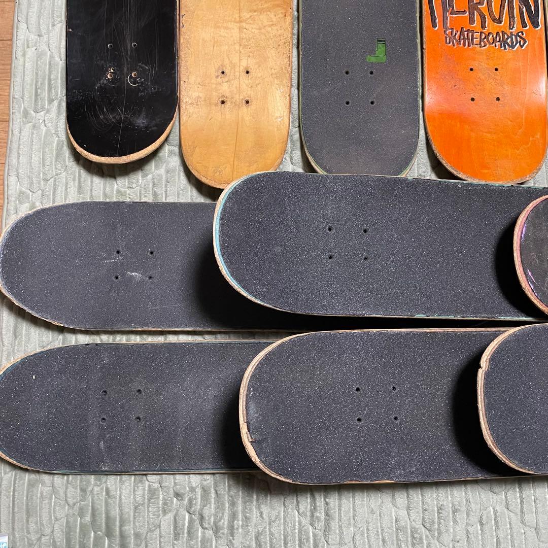 廃デッキ　15枚　オマケ付き　DIY まとめ売り　スケートボードデッキ　スケボー