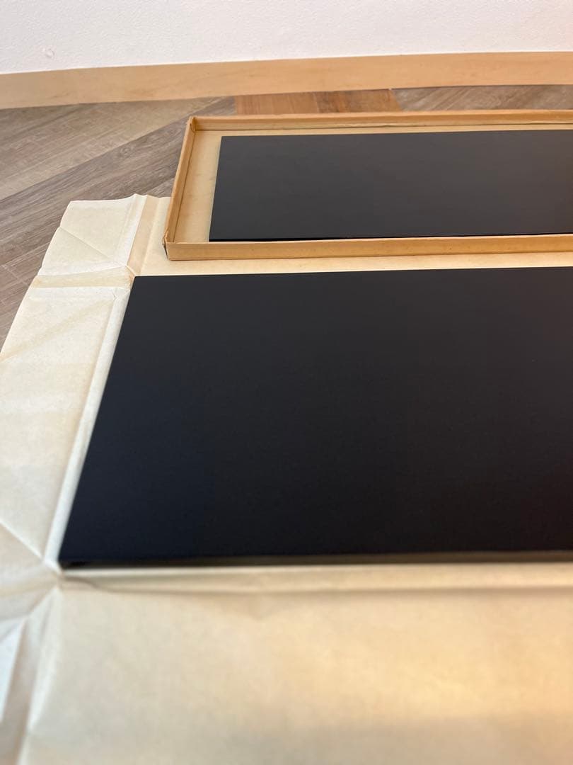 真塗　長板　大小　共箱　茶道具　塗師