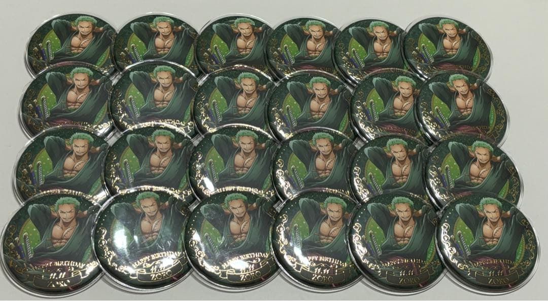 ONEPIECE ワンピース バースデー ジュエリー 缶バッジ ロロノア・ゾロ