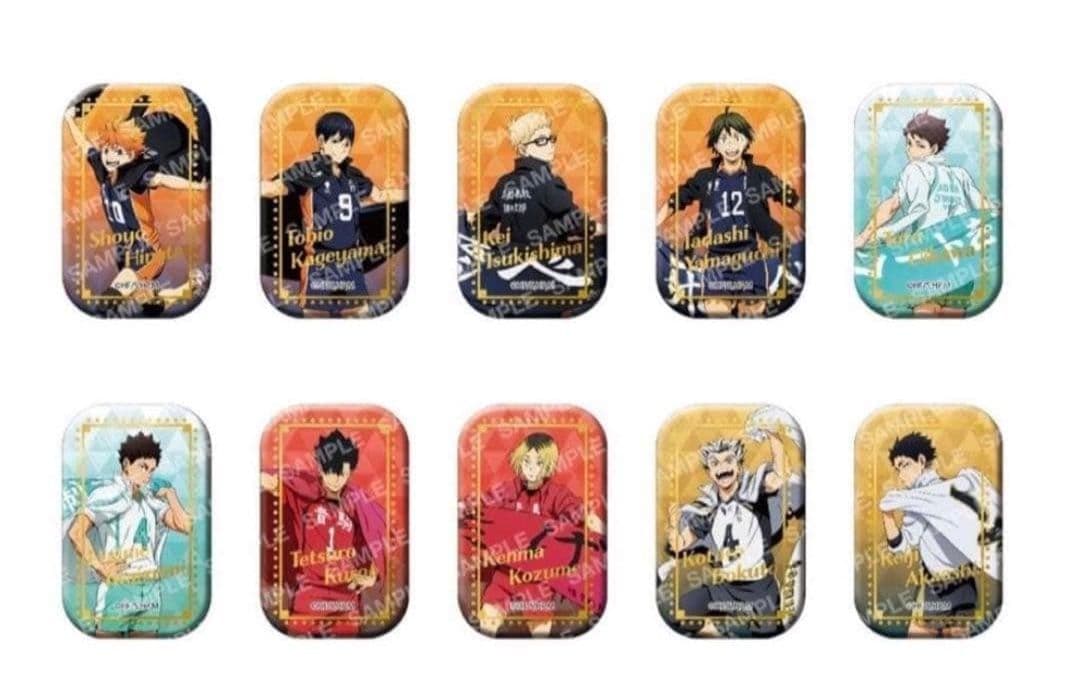 ハイキュー　セブンネット　スクエア缶バッジ　横断幕　第１弾　第２弾　及川徹　菅原