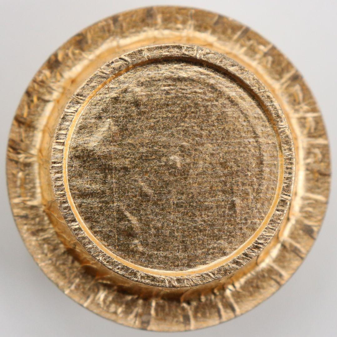 笹田有祥作 摸 唐物大名物 早苗丸壷茶入 宗薫緞子仕覆付 茶道具　V904　N9