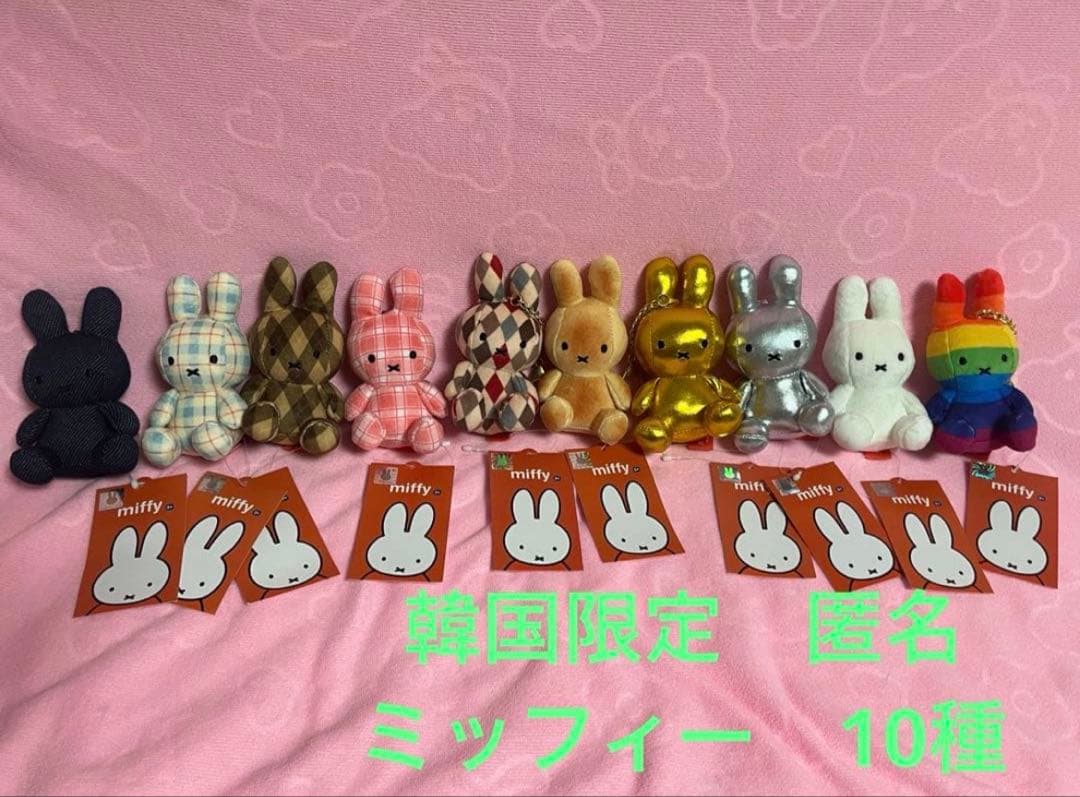 【韓国限定】ミッフィー　人気　バラエティ　キーホルダー　10個セット　在庫ラスト