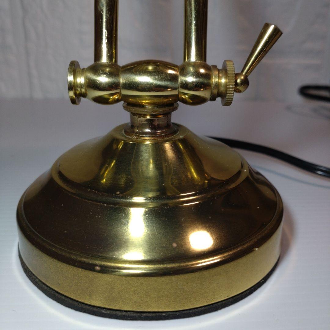 シェル型 テーブルランプ ビンテージ真鍮製