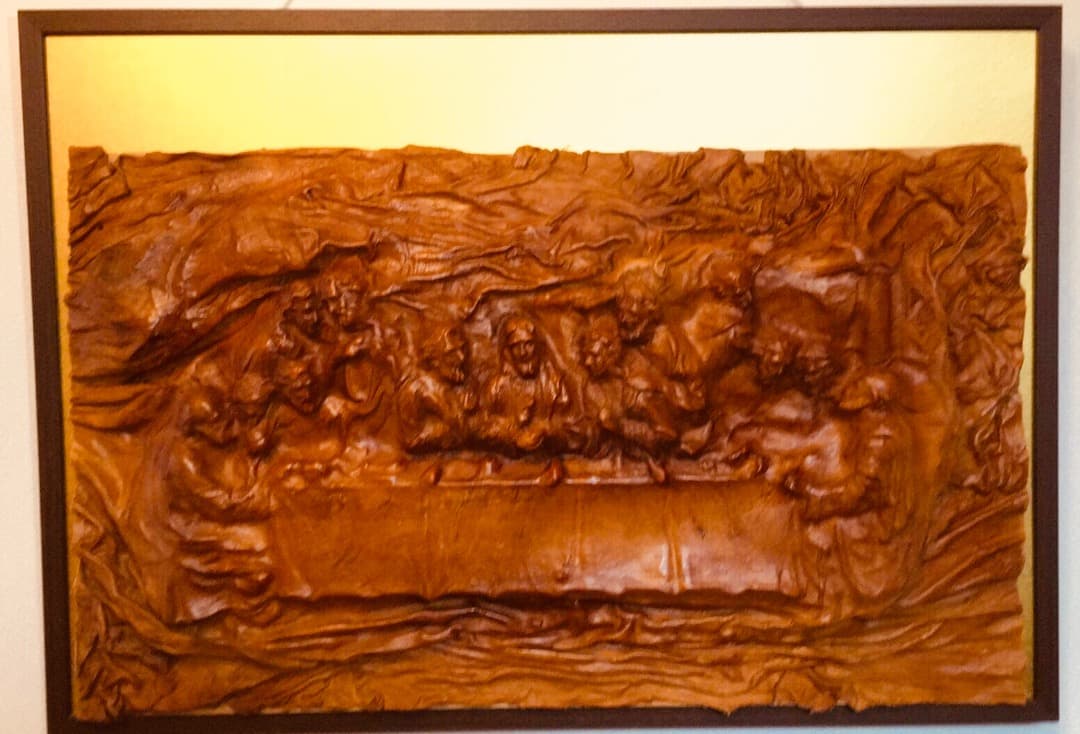 【さらにお値下げ中！】メキシコ製アートワーク☆レザー☆最後の晩餐