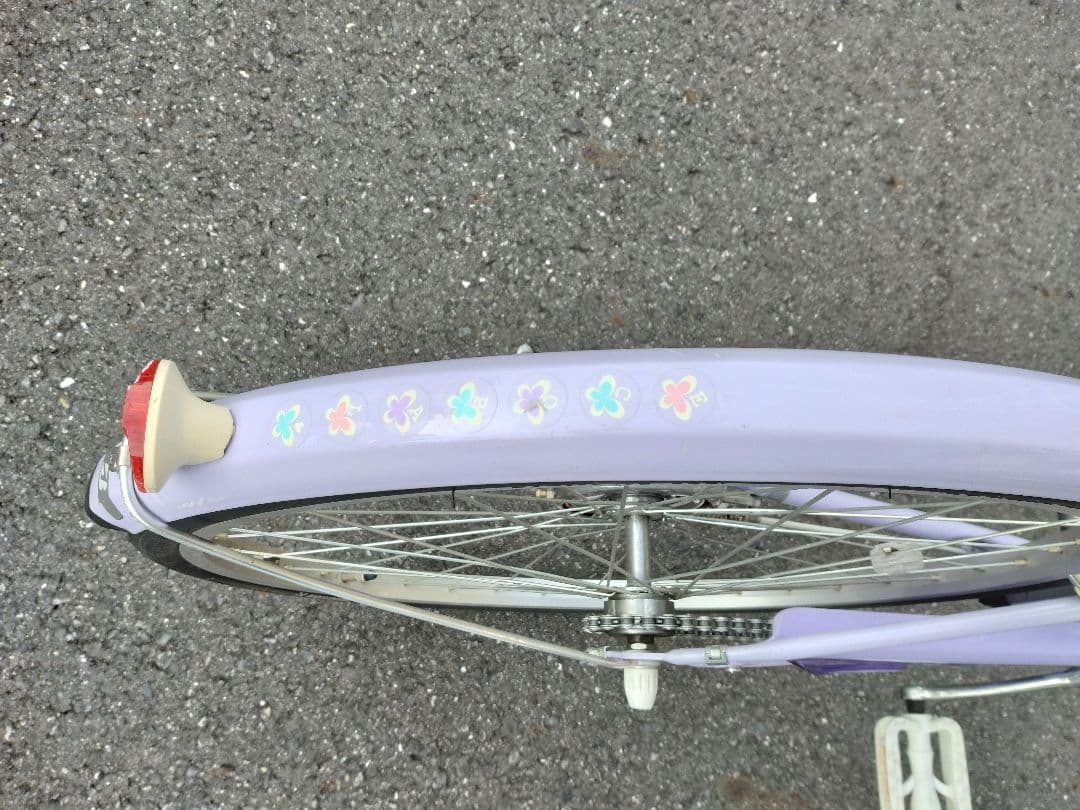 ブリジストン エコパル 薄紫 自転車 22インチ 女の子 直接の引き取り限定！！