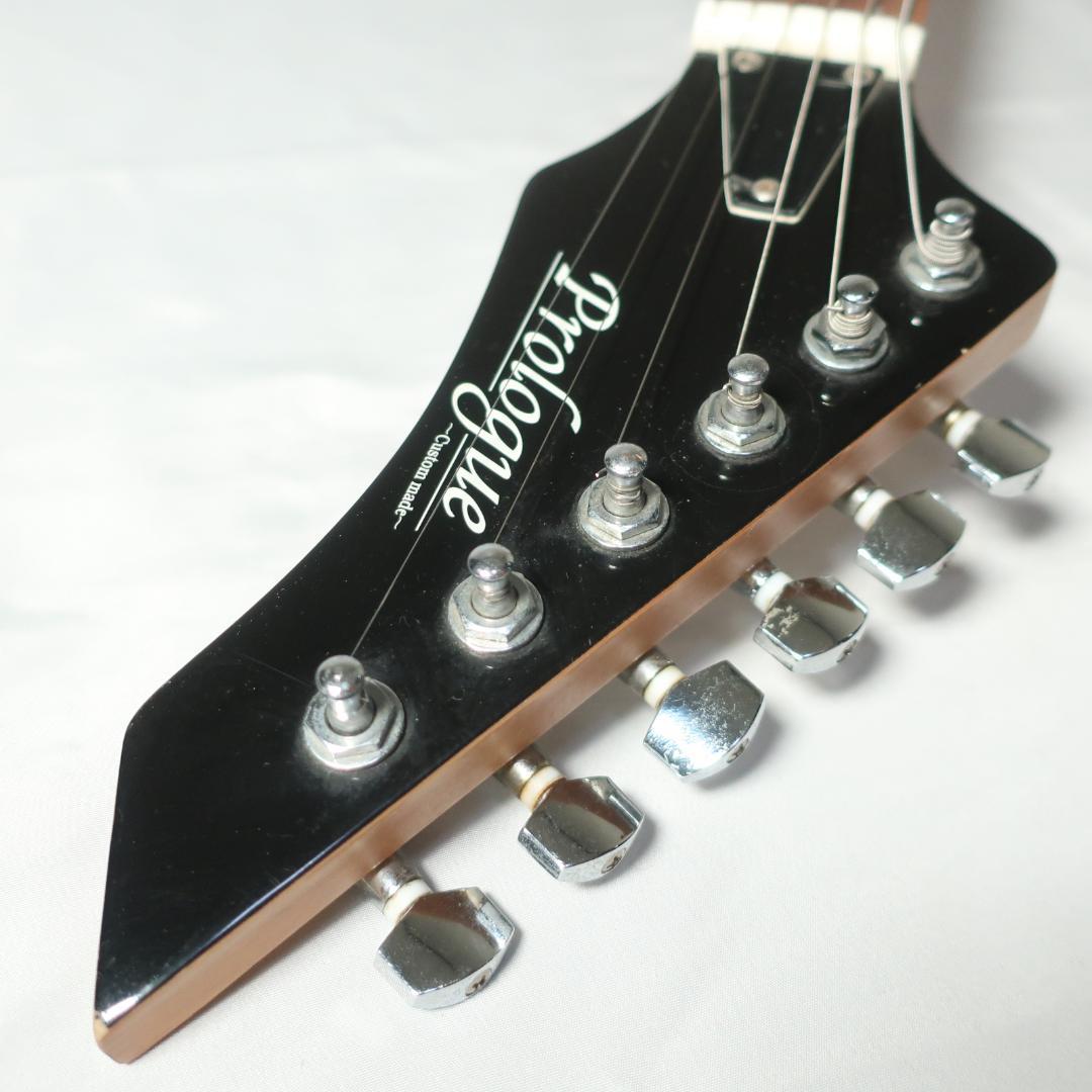 Prologue ワーロックタイプ エレキギター ケース付 BK 変形ボディ