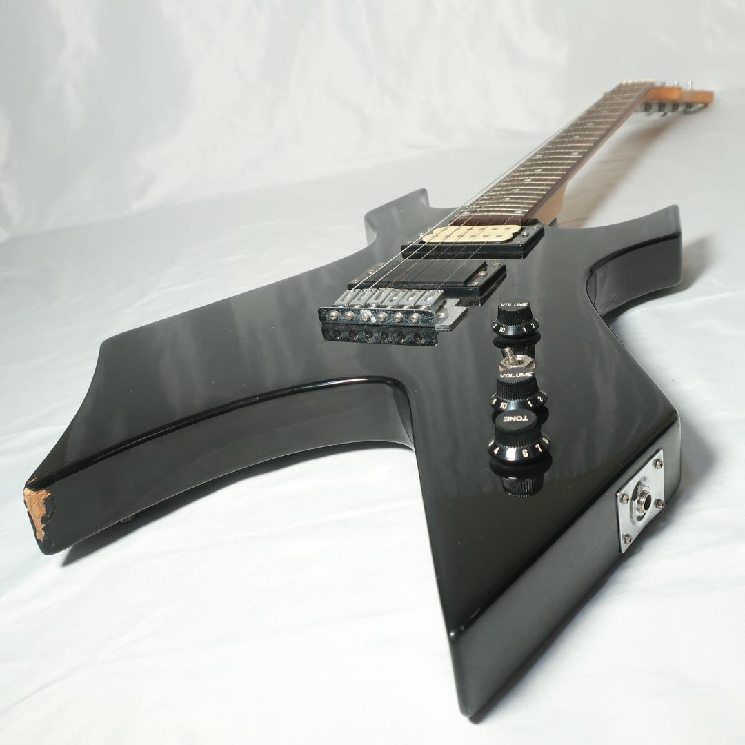 Prologue ワーロックタイプ エレキギター ケース付 BK 変形ボディ