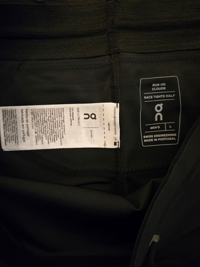 On Race Tights Half メンズ L (日本サイズXL)ブラック