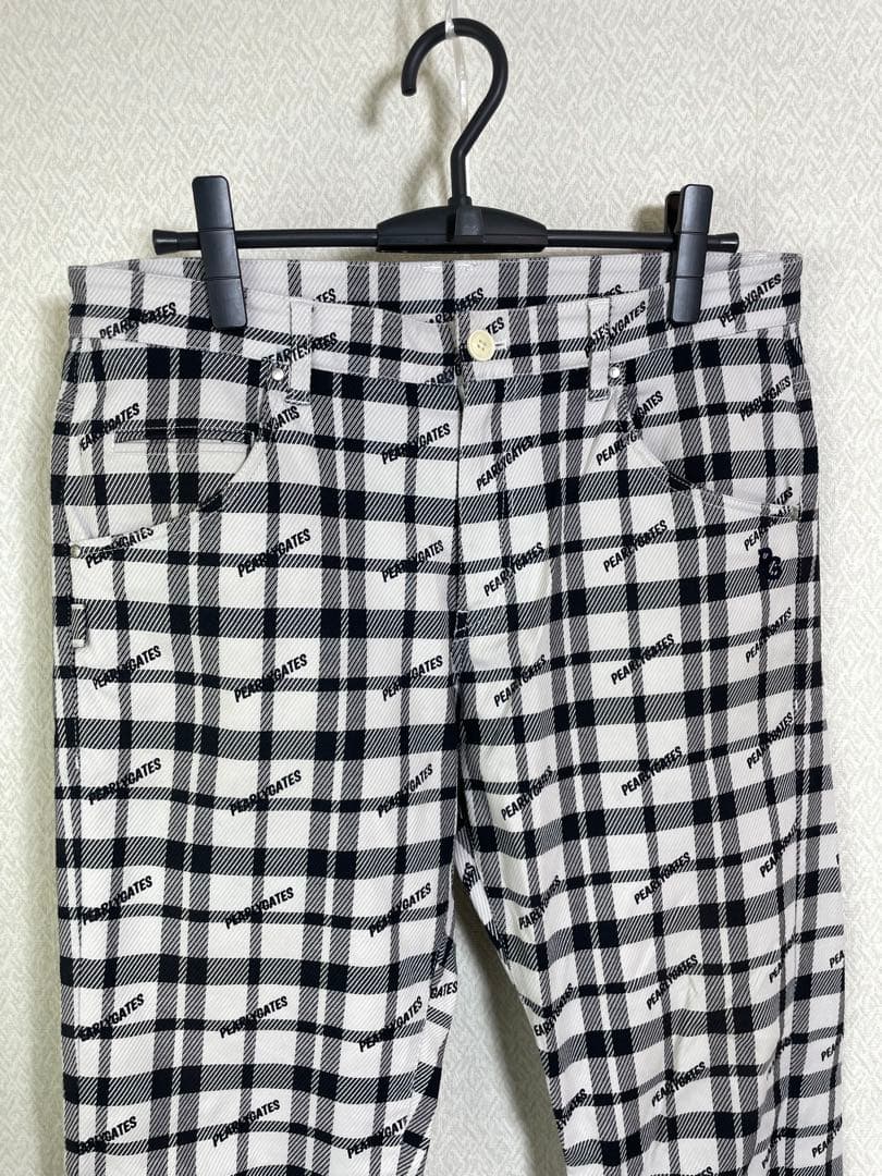 (美品）PEARLYGATESパーリーゲイツコットンポリエステルパンツ サイズ5