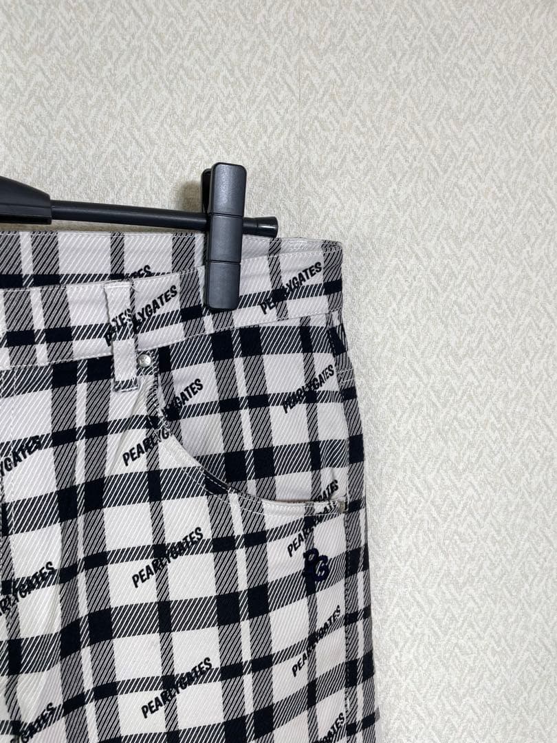 (美品）PEARLYGATESパーリーゲイツコットンポリエステルパンツ サイズ5