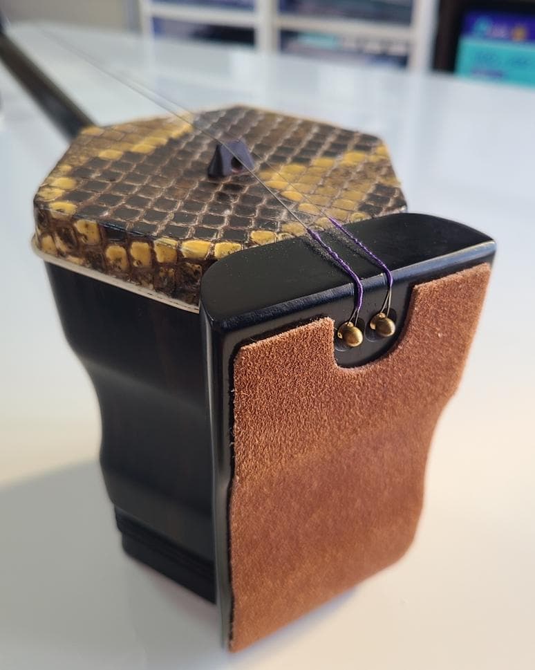 高級二胡 北京式 黒檀六角二胡 南建成制