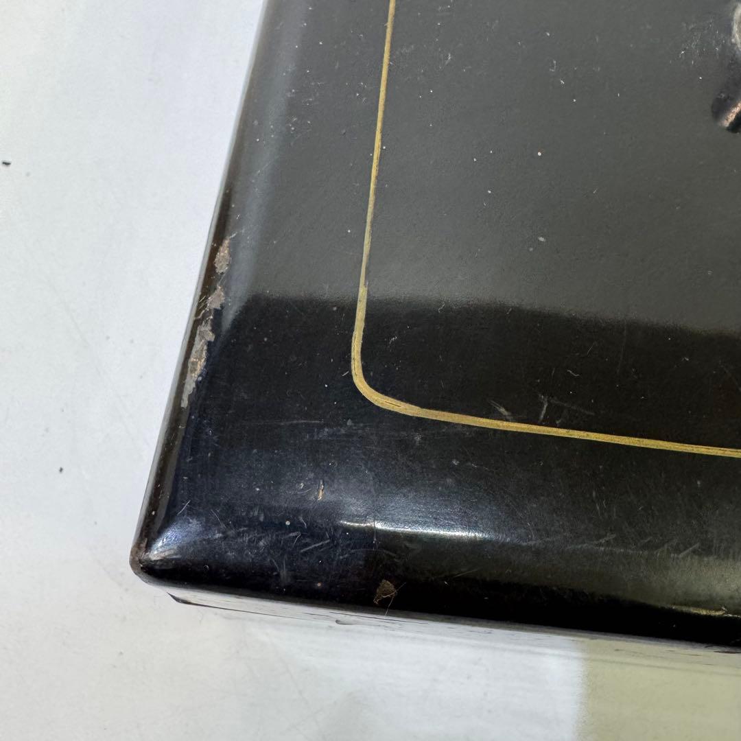 手提げ金庫　千鳥　金属製キャッシュボックス ダイヤル式　アンティーク　逸品