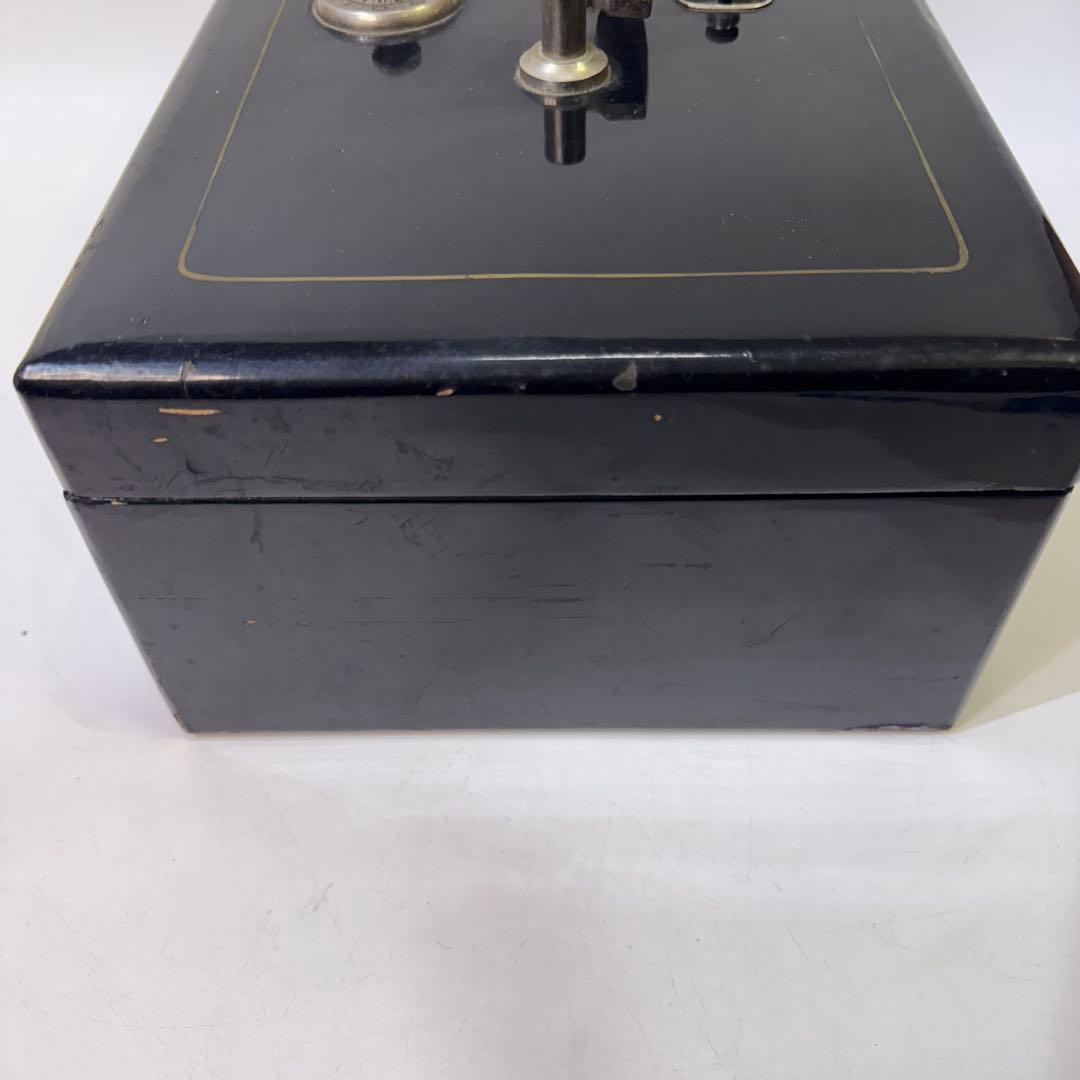 手提げ金庫　千鳥　金属製キャッシュボックス ダイヤル式　アンティーク　逸品