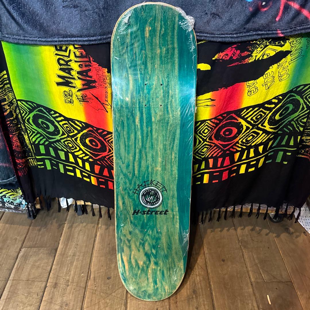 H-street HACKETT スケボーデッキ グリーン　8.75×33㌅