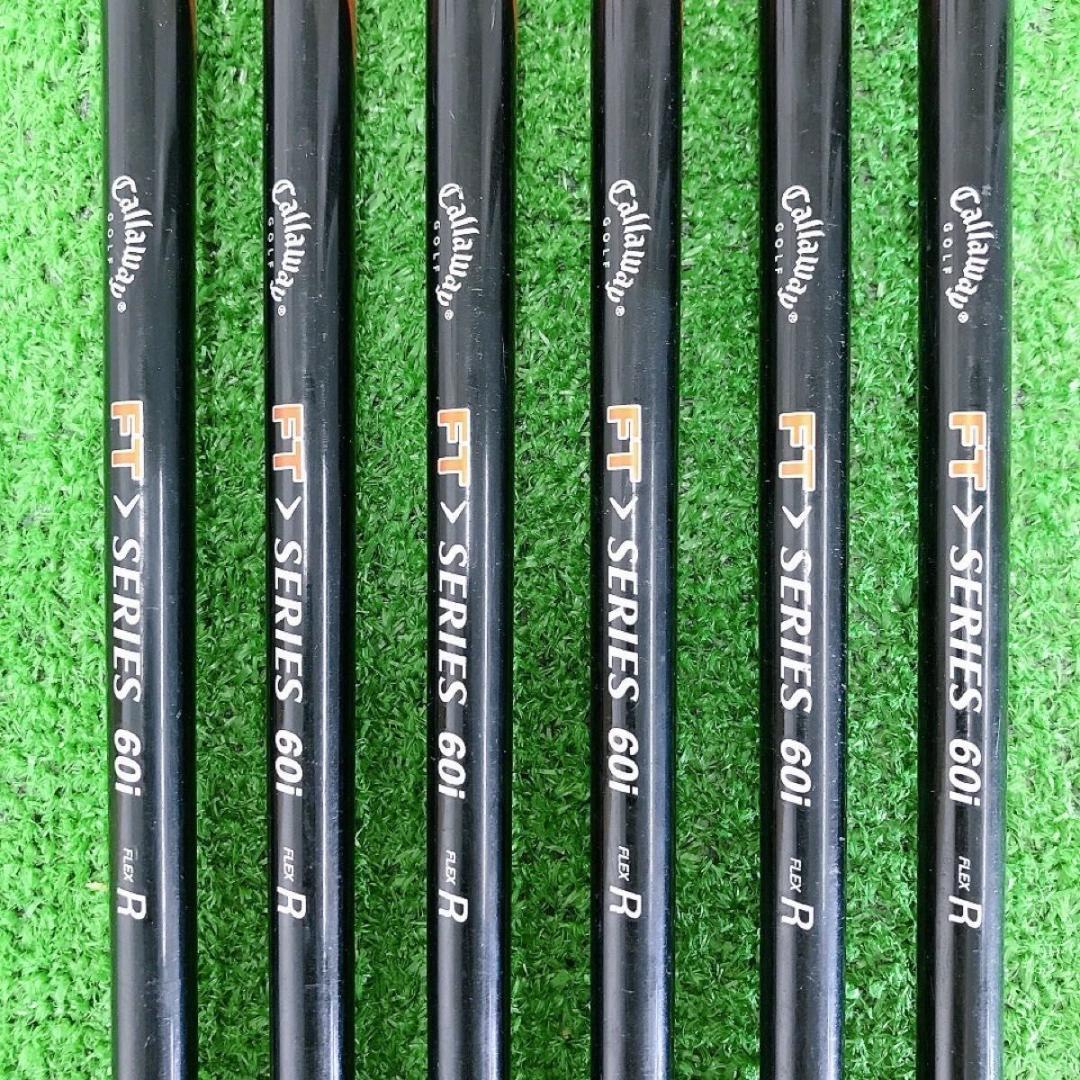 チ46★希少左利き用 キャロウェイ FT 6本アイアンセット R 純正 レフティ