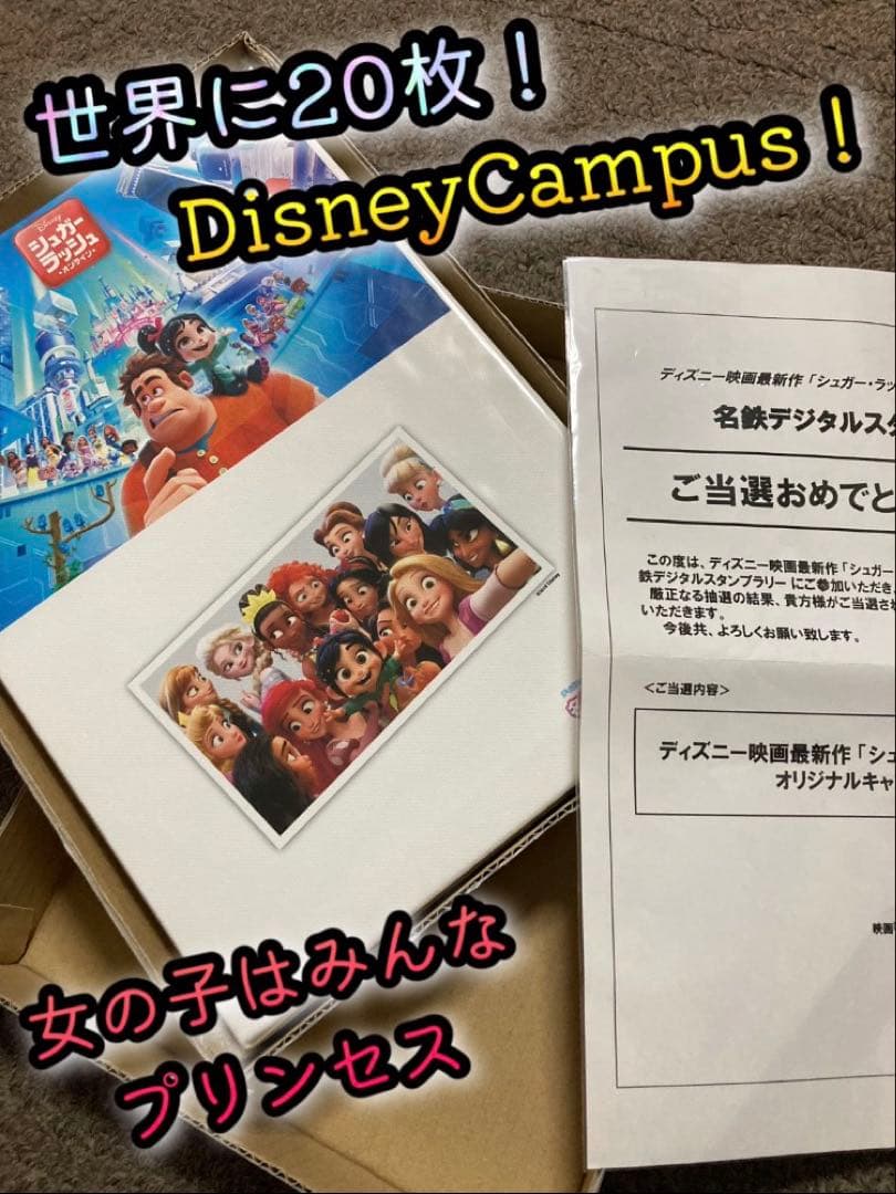 【懸賞当選品】 シュガーラッシュ オンライン キャンパスパネル