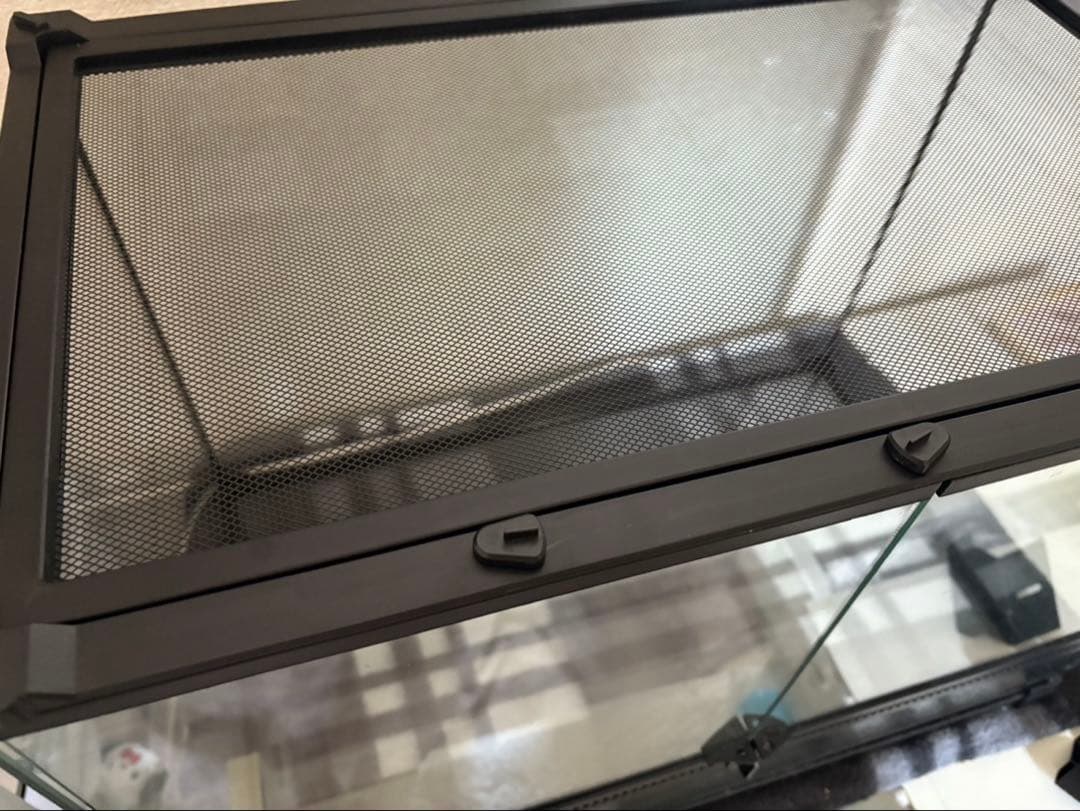 爬虫類 ケージ 飼育ケース 両開きガラスケース