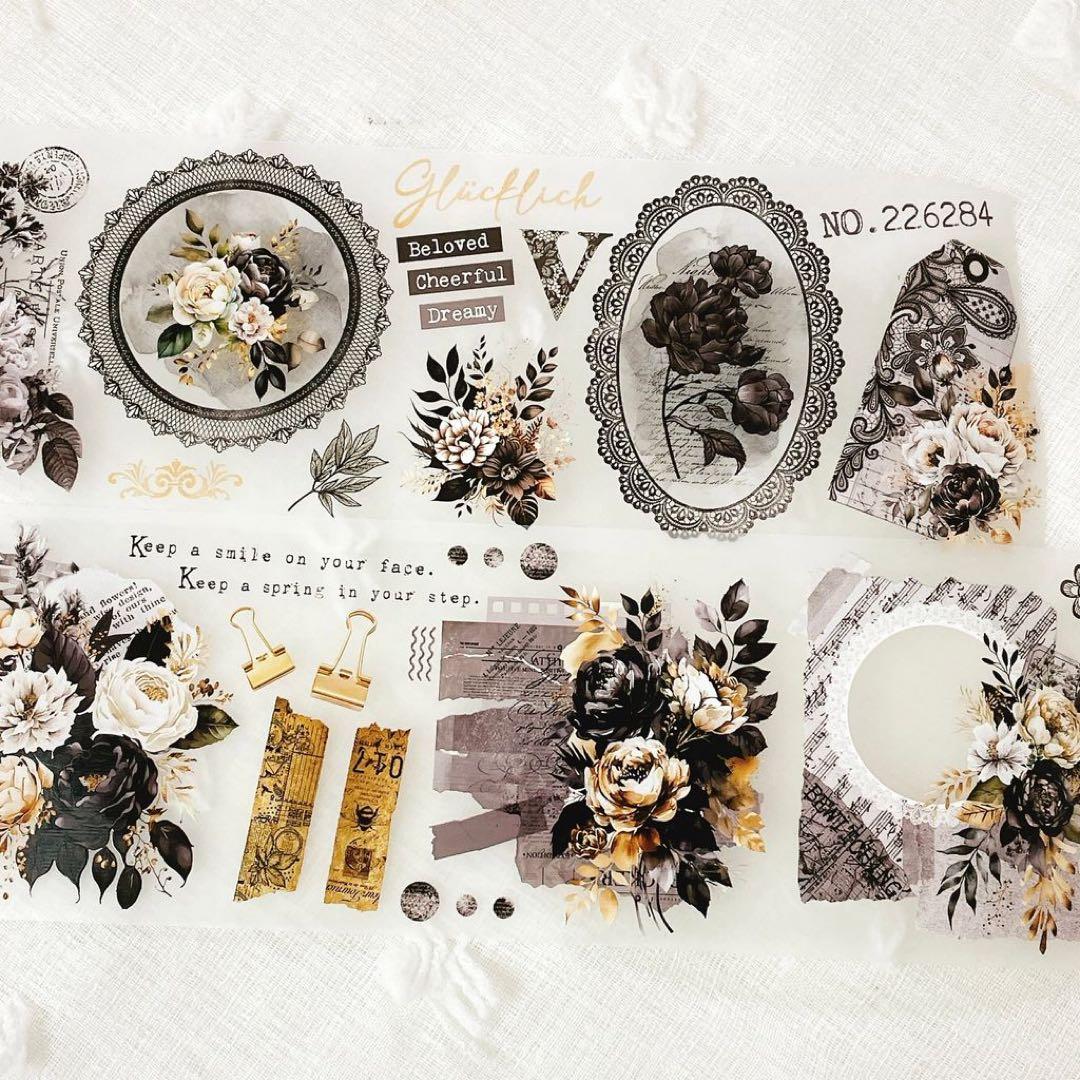 Journal pages 海外マスキングテープ　マステ 【1234】