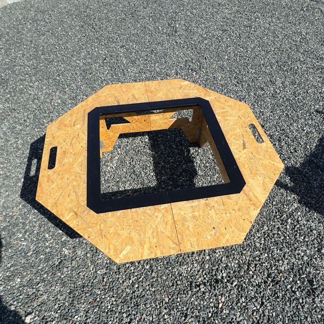 OSBボード 八角形 アウトドアテーブル　オクタゴンテーブル　ヘキサテーブル