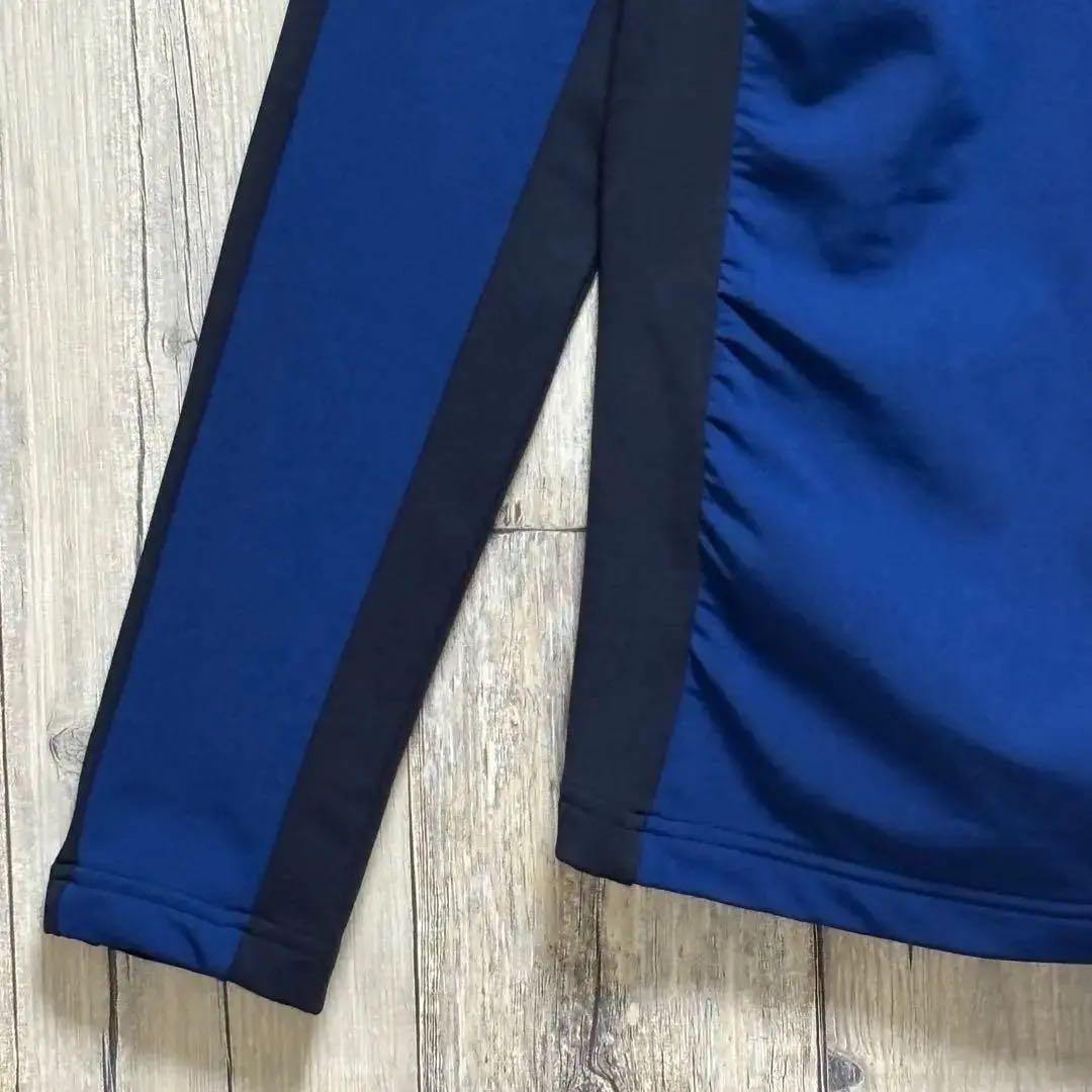 ランバンスポール　LANVIN SPORT ポロシャツ　長袖　ハーフジップ　M