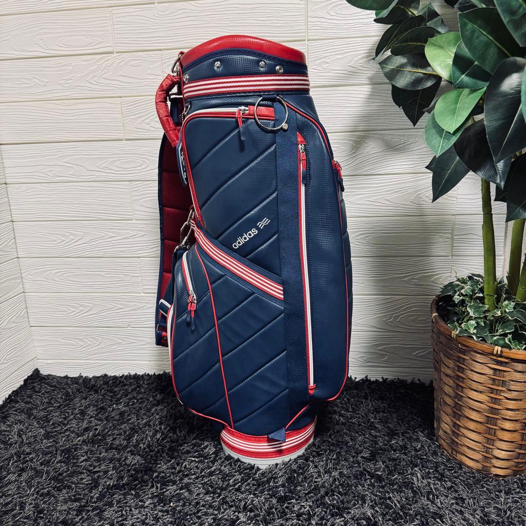 adidas ゴルフキャディバッグ 1949 ネイビー/レッド