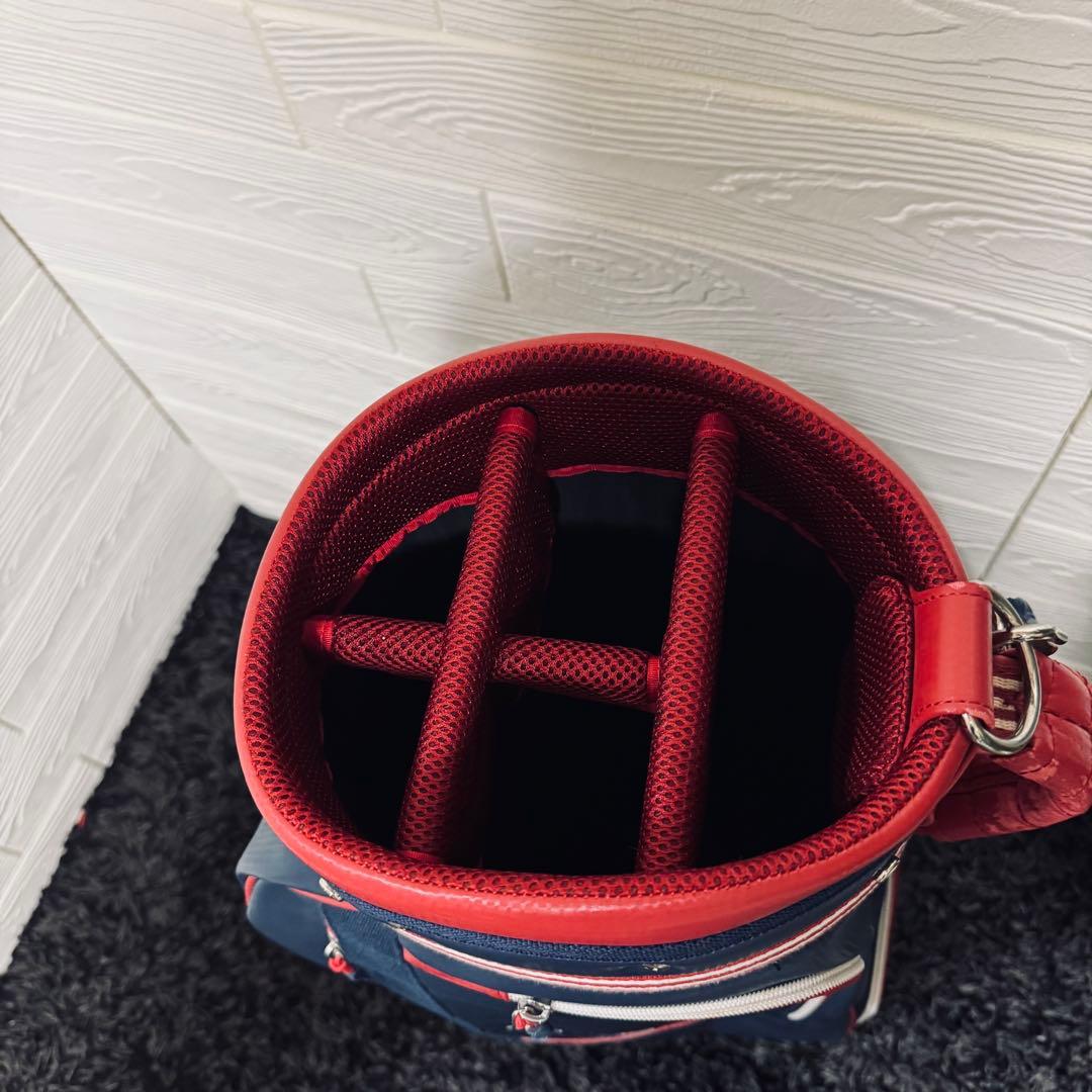 adidas ゴルフキャディバッグ 1949 ネイビー/レッド