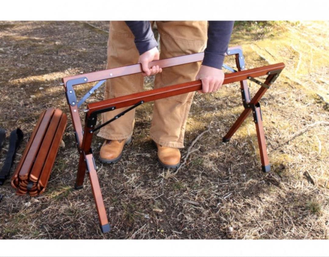 アルペンアウトドア ウッドロールテーブル96 天然木新品未使用定価19,990円