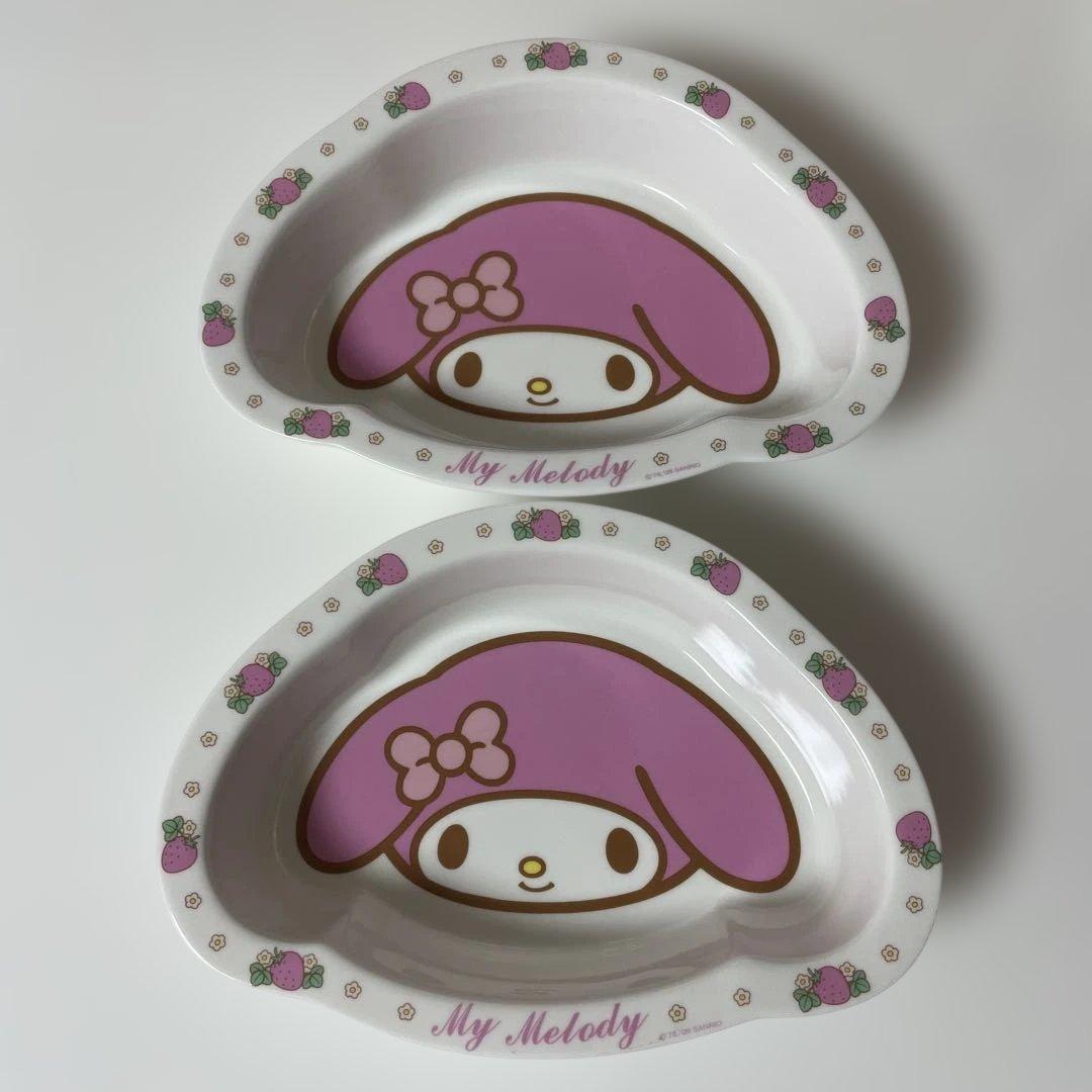 My Melody ストロベリー デザイン 陶器皿