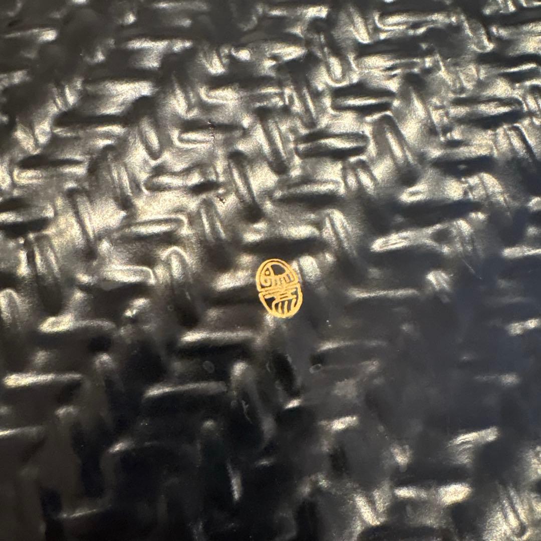 象彦　網代黒塗盆