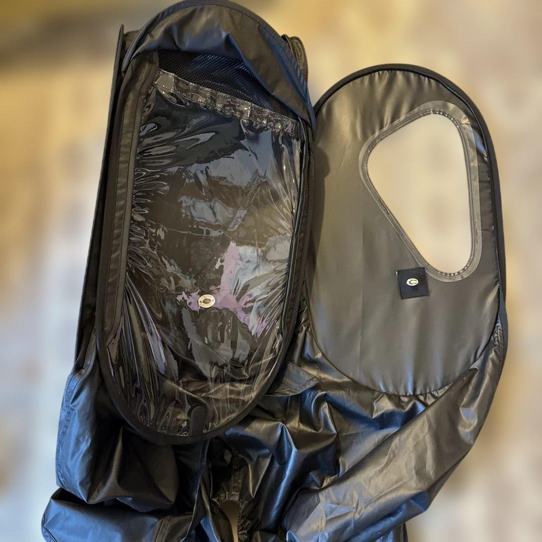 【美品】norokka ノロッカ自転車 子供乗せ レインカバー　後ろ