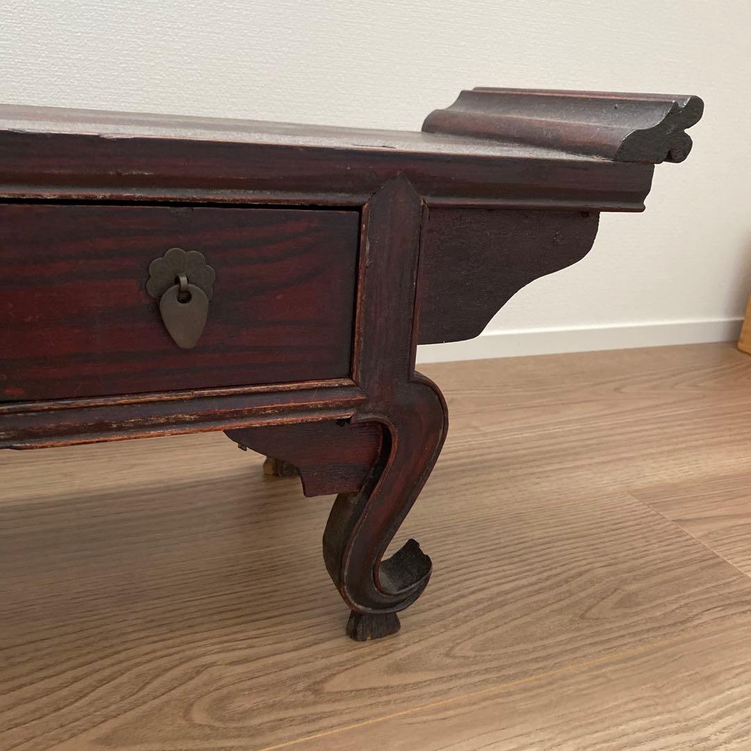 李朝家具　韓国アンティーク家具　机 書案　経床