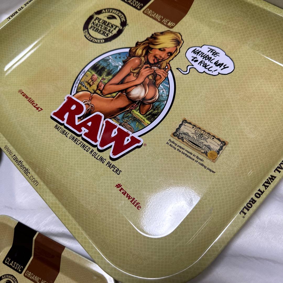 廃盤　18年製　ロッキンジェリービーン　RAW スチールトレー　3点セット